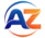 freelance digital marketing strategiest in dubai logo featuring stylized blue "A" and orange "Z" letters inside a circular curve